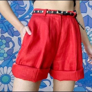 Vintage Linen Shorts